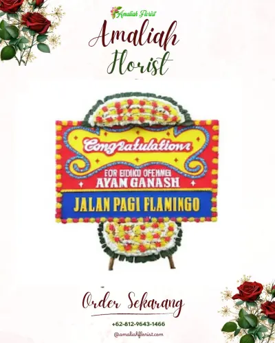 Bunga Papan Congratulation di Kanekes